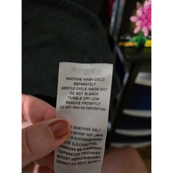 True Religion Mens Black World Tour Graphic Short Sleeve T-Shirt Size Medium - Picture 6 of 10